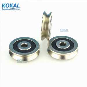 [V0630-8NJ]1PCS/lot Chrome steel Gcr15 V type groove sliding metal roller 626RS nonstandard track pulley 0630V 6*30*8VV