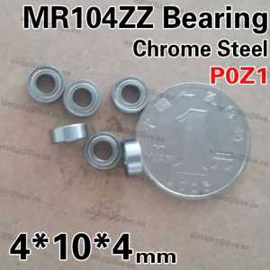 [CMMR104ZZ-P0]Free Shipping 10pcs chrome steel micro ball bearing MR104-2Z MR104zz minisize bearing 4*10*4mm
