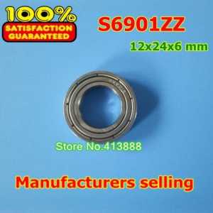 (1pcs) SUS440C environmental corrosion resistant stainless steel deep groove ball bearings S6901ZZ 12*24*6 mm