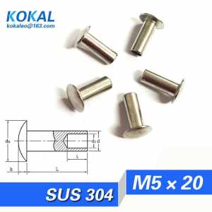 [YK304-M5*20]50PCS Free Shipping 304 stainless steel rivet oval head socket shank DIY rivet M5*20mm