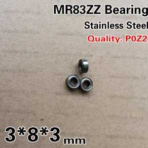 [SMR83ZZ-P2]Free Shipping 10pcs stainless steel cashbox micro deep groove ball bearing SMR83zz 619/3ZZ R-830ZZY03 bearing