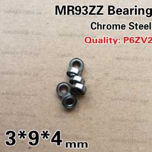 [CMMR93ZZ-P2]Free Shipping 10pcs Chrome steel GCR15 high quality ABEC-7 level low noise ball bearing MR93ZZ R-930ZZ 3mm*9mm*4mm